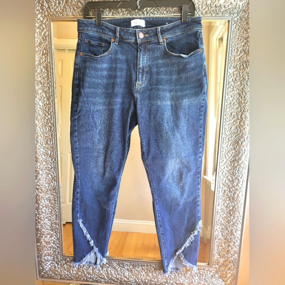 Loft Outlet Bottom‎ Frayed Jeans